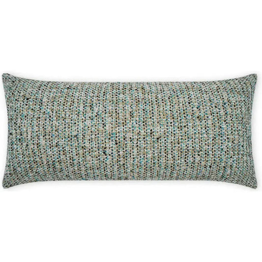 Outdoor Particle Lumbar Pillow - Blue-Outdoor Pillows-D.V. Kap-LOOMLAN