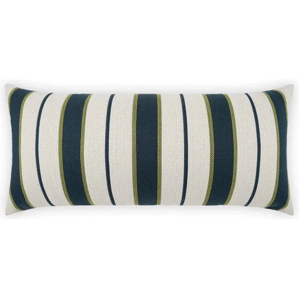 Outdoor Paruani Lumbar Pillow - Blue-Outdoor Pillows-D.V. Kap-LOOMLAN