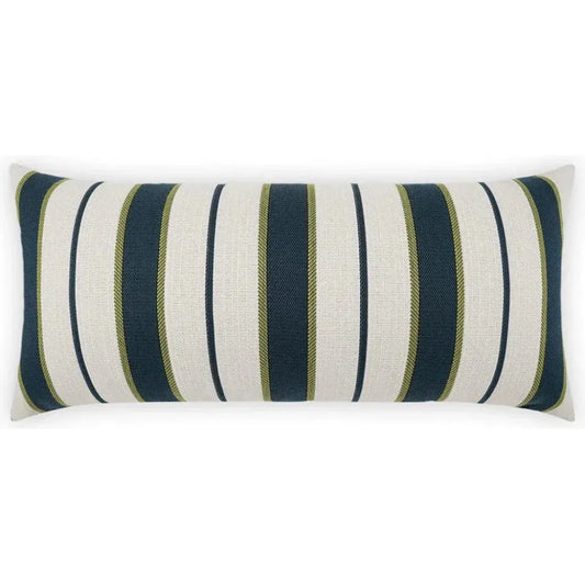 Outdoor Paruani Lumbar Pillow - Blue-Outdoor Pillows-D.V. Kap-LOOMLAN