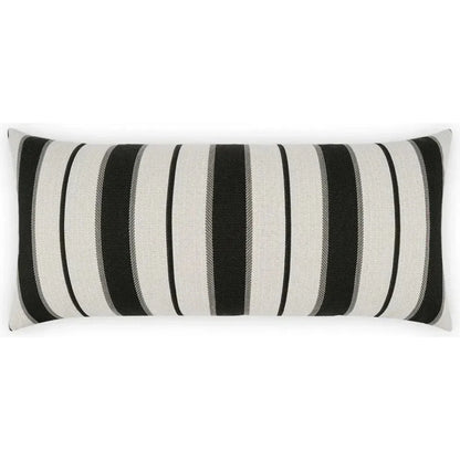 Outdoor Paruani Lumbar Pillow - Ebony-Outdoor Pillows-D.V. Kap-LOOMLAN