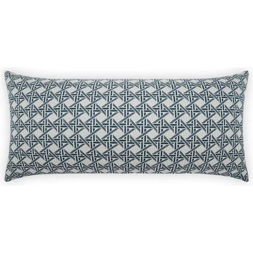 Outdoor Pella Lumbar Pillow - Blue-Outdoor Pillows-D.V. Kap-LOOMLAN