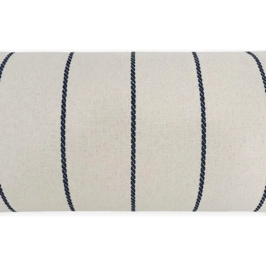 Outdoor Pencil Lumbar Pillow - Navy-Outdoor Pillows-D.V. Kap-LOOMLAN