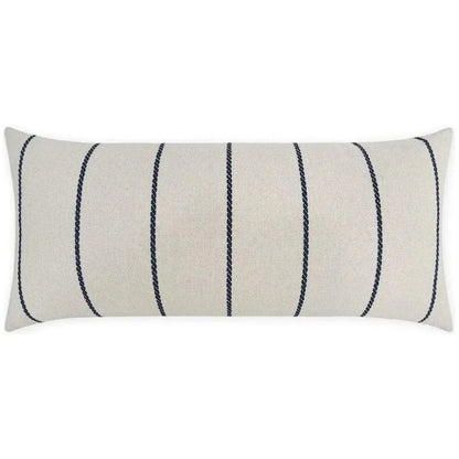 Outdoor Pencil Lumbar Pillow - Navy-Outdoor Pillows-D.V. Kap-LOOMLAN