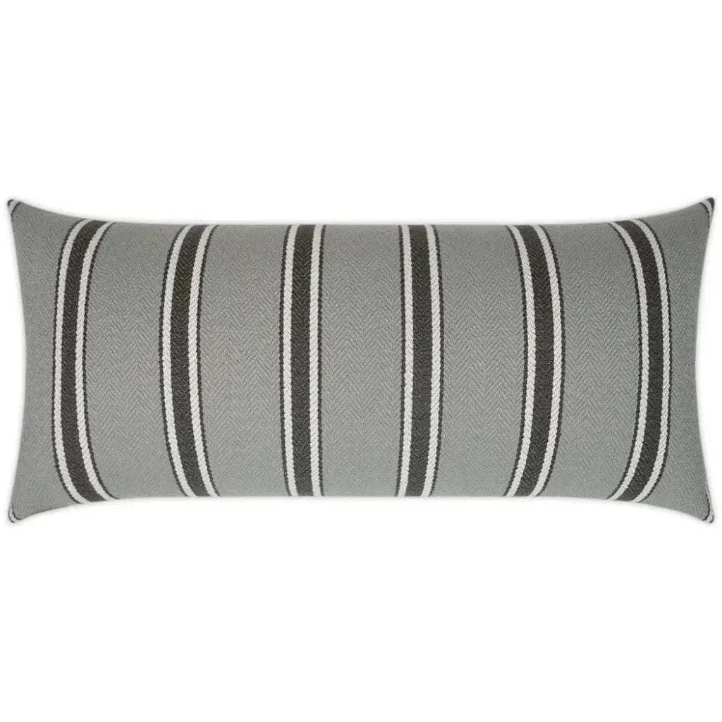 Outdoor Peyton Lumbar Pillow - Grey-Outdoor Pillows-D.V. Kap-LOOMLAN