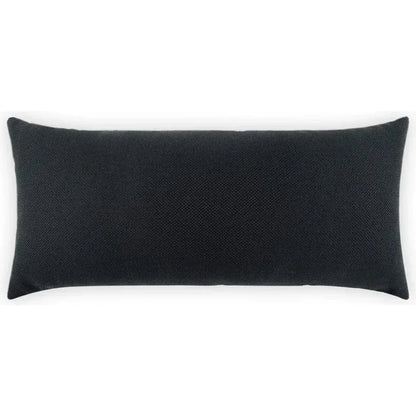 Outdoor Pyke Lumbar Pillow - Ebony-Outdoor Pillows-D.V. Kap-LOOMLAN