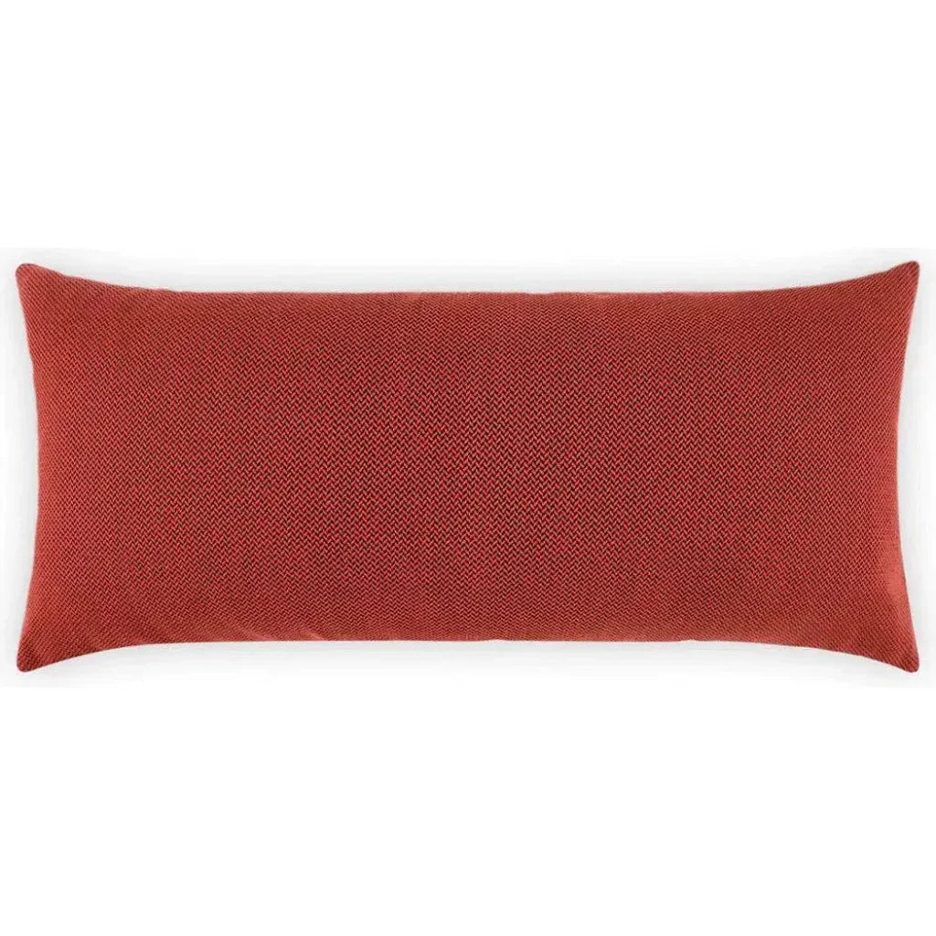 Outdoor Pyke Lumbar Pillow - Red-Outdoor Pillows-D.V. Kap-LOOMLAN