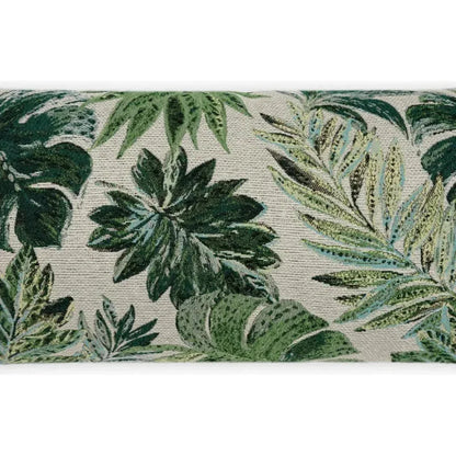 Outdoor Rain Forest Lumbar Pillow - Green-Outdoor Pillows-D.V. Kap-LOOMLAN
