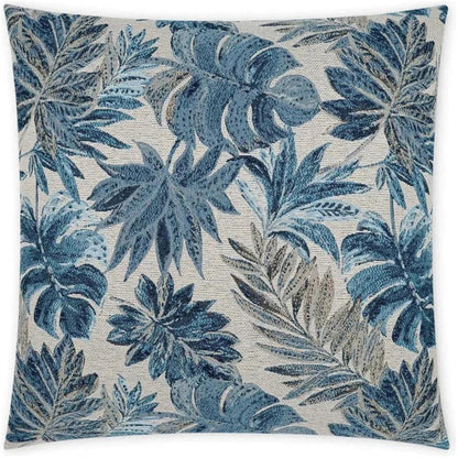 Outdoor Rain Forest Pillow - Blue-Outdoor Pillows-D.V. Kap-LOOMLAN