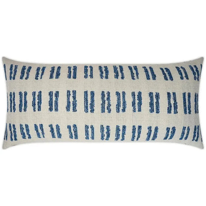 Outdoor Saybrook Lumbar Pillow - Blue-Outdoor Pillows-D.V. Kap-LOOMLAN