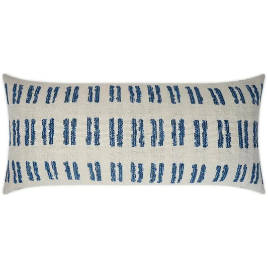 Outdoor Saybrook Lumbar Pillow - Blue-Outdoor Pillows-D.V. Kap-LOOMLAN