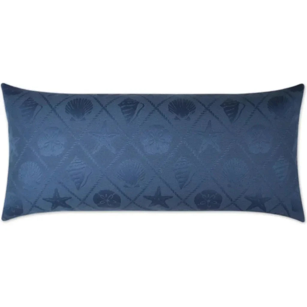 Outdoor Shell Trellis Lumbar Pillow-Outdoor Pillows-D.V. Kap-LOOMLAN