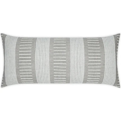 Outdoor Sideline Lumbar Pillow - Ash-Outdoor Pillows-D.V. Kap-LOOMLAN