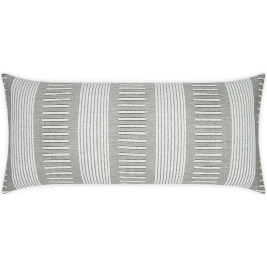 Outdoor Sideline Lumbar Pillow - Ash-Outdoor Pillows-D.V. Kap-LOOMLAN