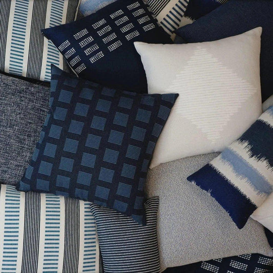 Outdoor Sideline Pillow - Indigo-Outdoor Pillows-D.V. Kap-LOOMLAN