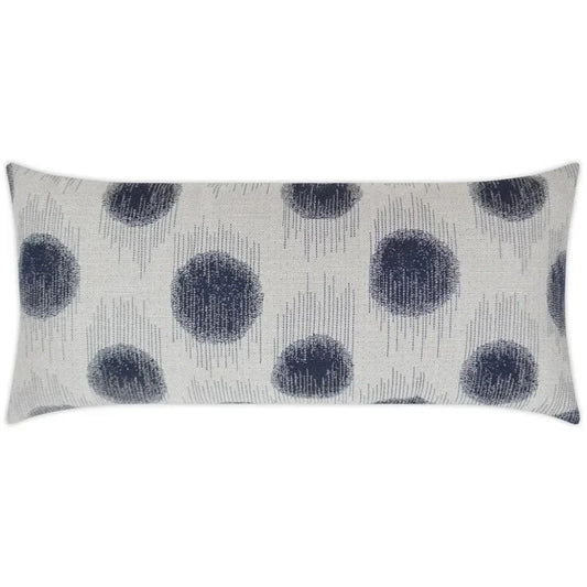 Outdoor Sumatra Dot Lumbar Pillow - Indigo-Outdoor Pillows-D.V. Kap-LOOMLAN