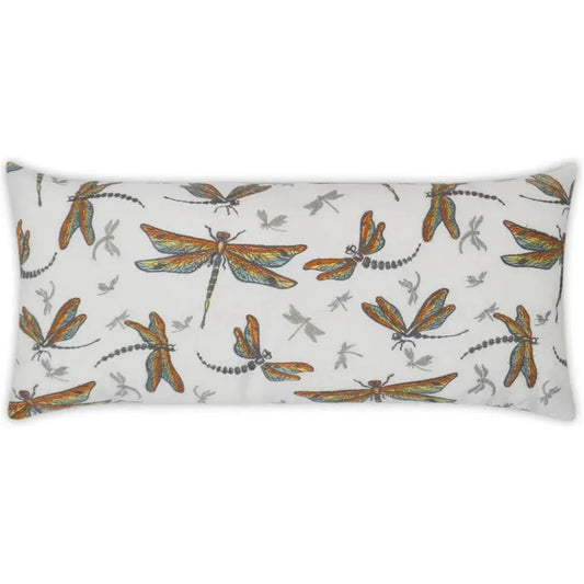 Outdoor Sun Dragons Lumbar Pillow-Outdoor Pillows-D.V. Kap-LOOMLAN