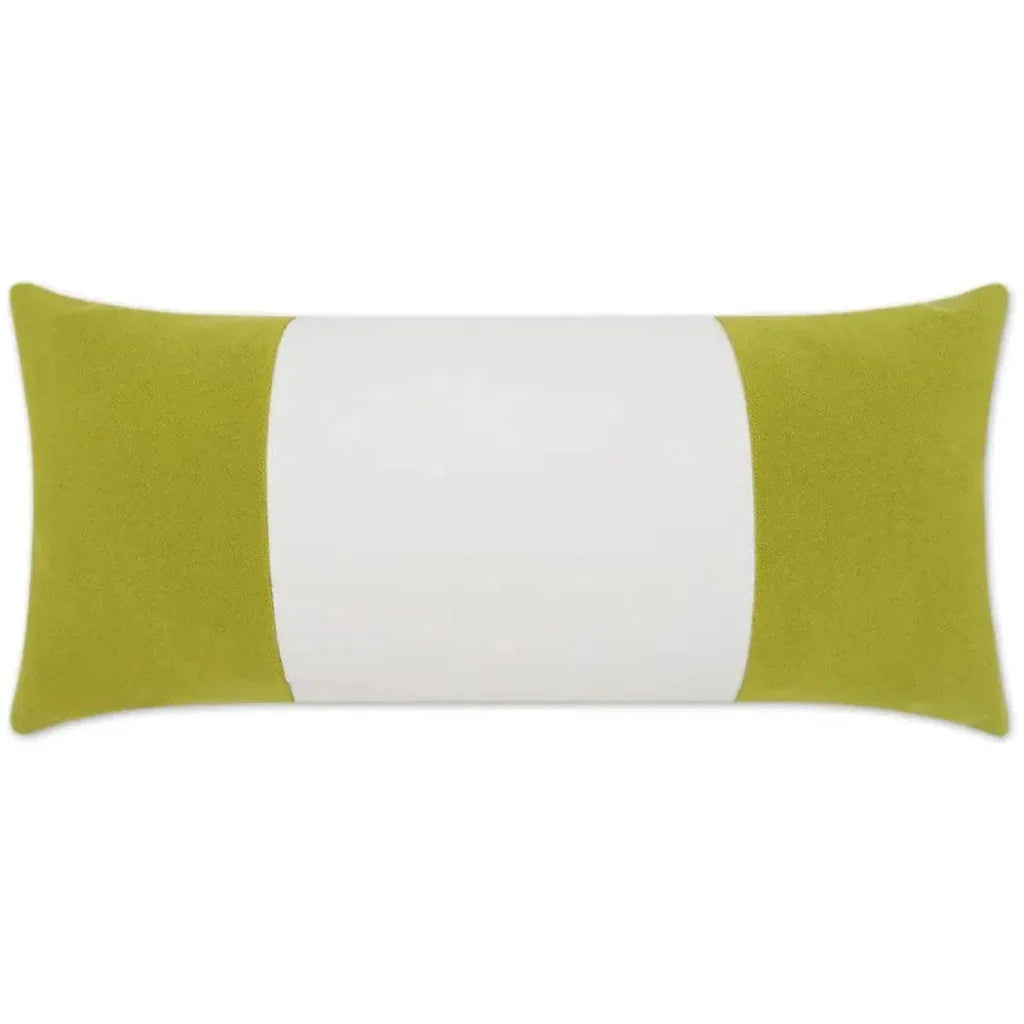 Outdoor Sundance Band Lumbar Pillow - Leaf-Outdoor Pillows-D.V. Kap-LOOMLAN