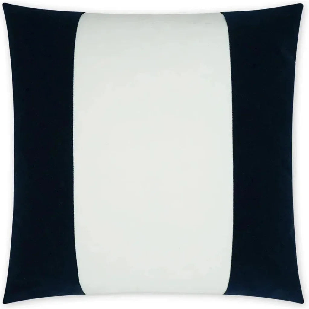Outdoor Sundance Band Pillow - Navy-Outdoor Pillows-D.V. Kap-LOOMLAN