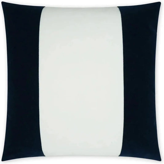Outdoor Sundance Band Pillow - Navy-Outdoor Pillows-D.V. Kap-LOOMLAN
