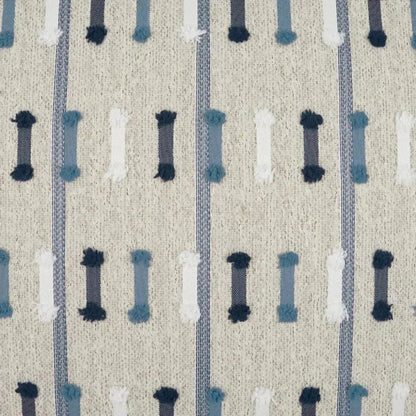 Outdoor Tassel Stripe Lumbar Pillow - Blue-Outdoor Pillows-D.V. Kap-LOOMLAN