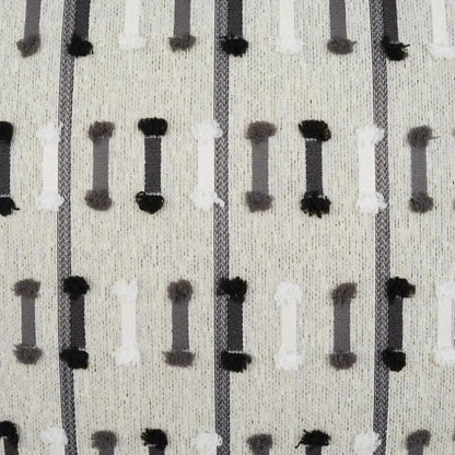 Outdoor Tassel Stripe Lumbar Pillow - Grey-Outdoor Pillows-D.V. Kap-LOOMLAN