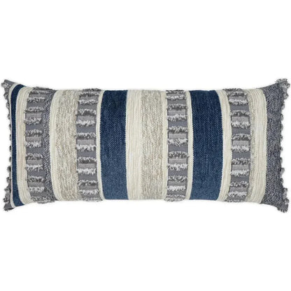 Outdoor Teton Lumbar Pillow - Indigo-Outdoor Pillows-D.V. Kap-LOOMLAN