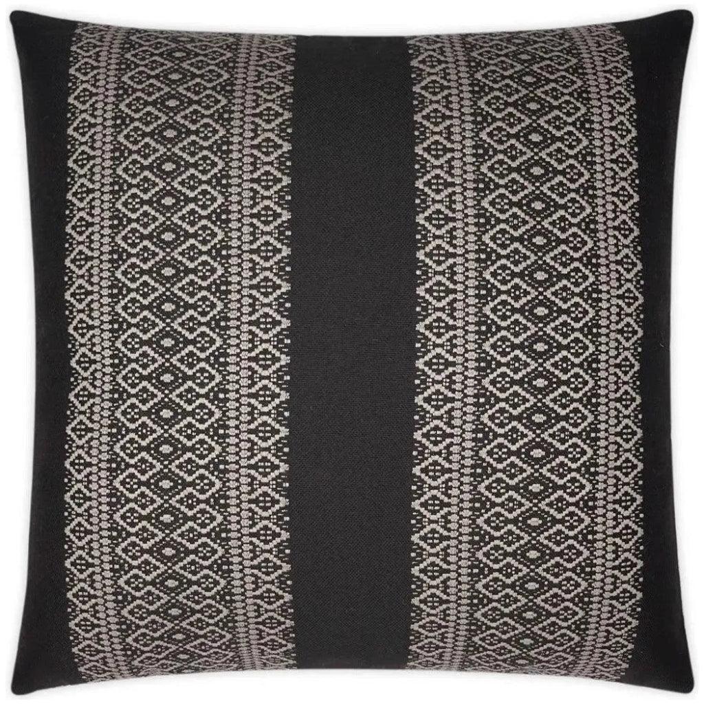 Outdoor Upton Pillow - Black-Outdoor Pillows-D.V. Kap-LOOMLAN