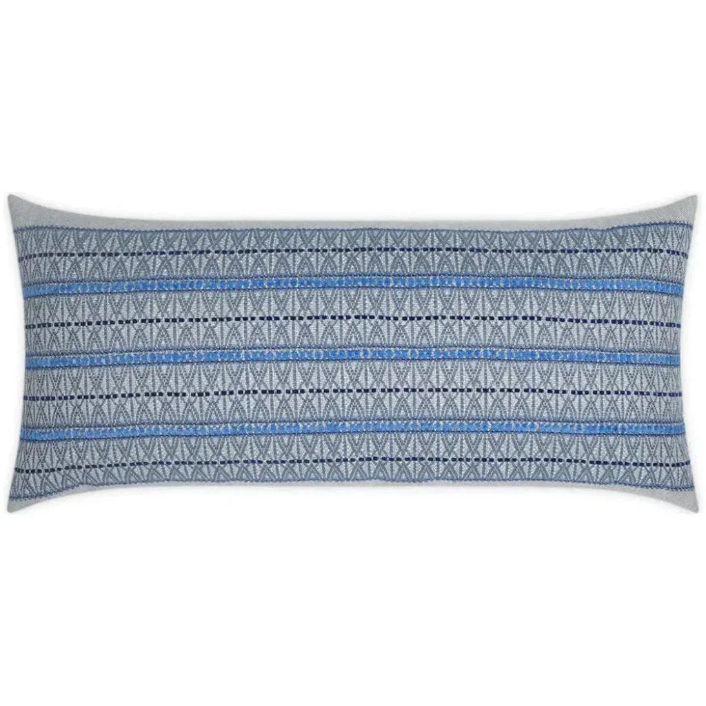 Outdoor Vevi Lumbar Pillow - Sky-Outdoor Pillows-D.V. Kap-LOOMLAN