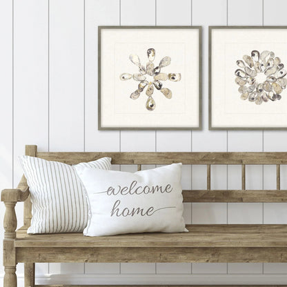 Oyster Shell Beige Canvas Art