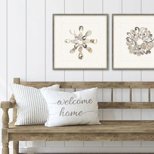 Oyster Shell Beige Framed Wall Art -- view 2