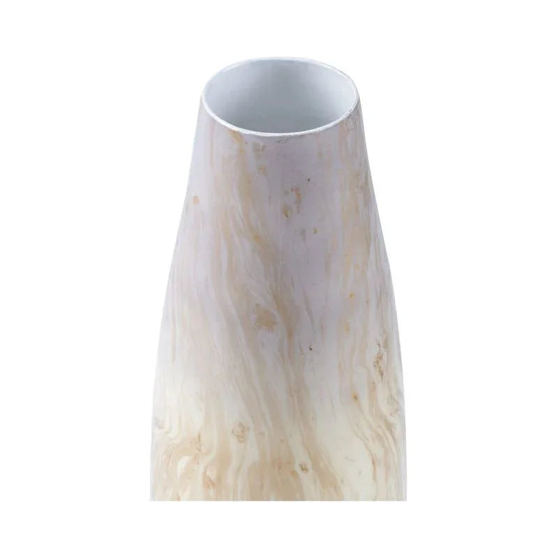 Oyster Swirl Enameled Vase - LOOMLAN - Wildwood - Vases & Jars