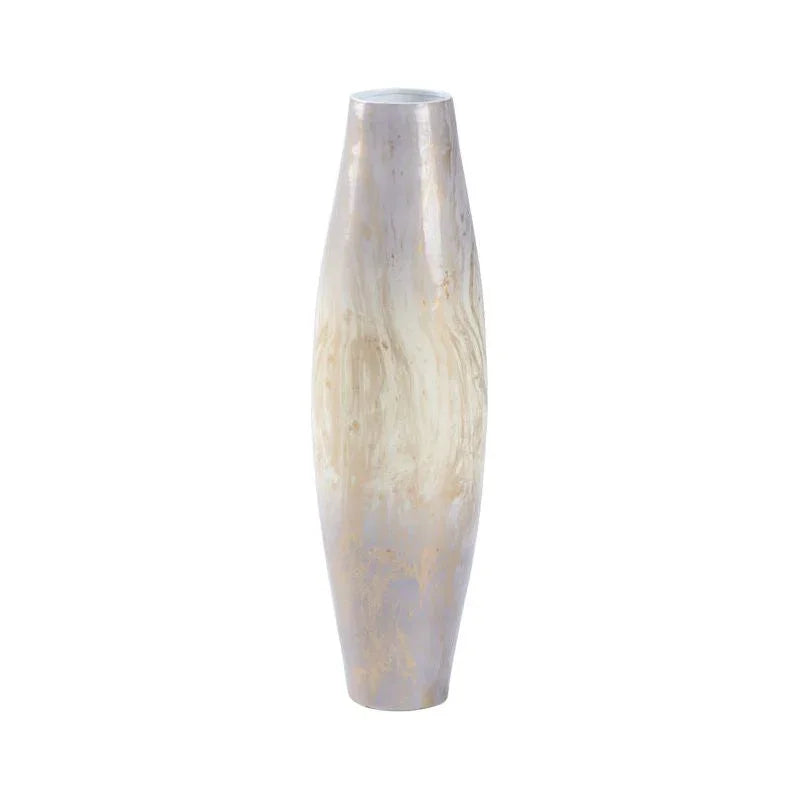 Oyster Swirl Enameled Vase - LOOMLAN - Wildwood - Vases & Jars