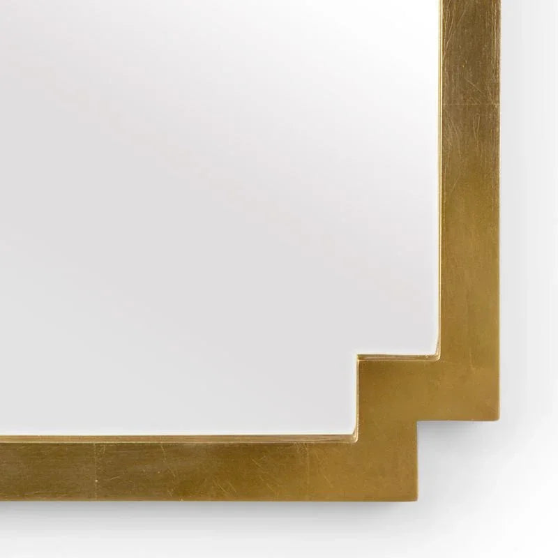 Pagoda Lacquered Wood Framed Wall Mirror - LOOMLAN - Chelsea House - Wall Mirrors