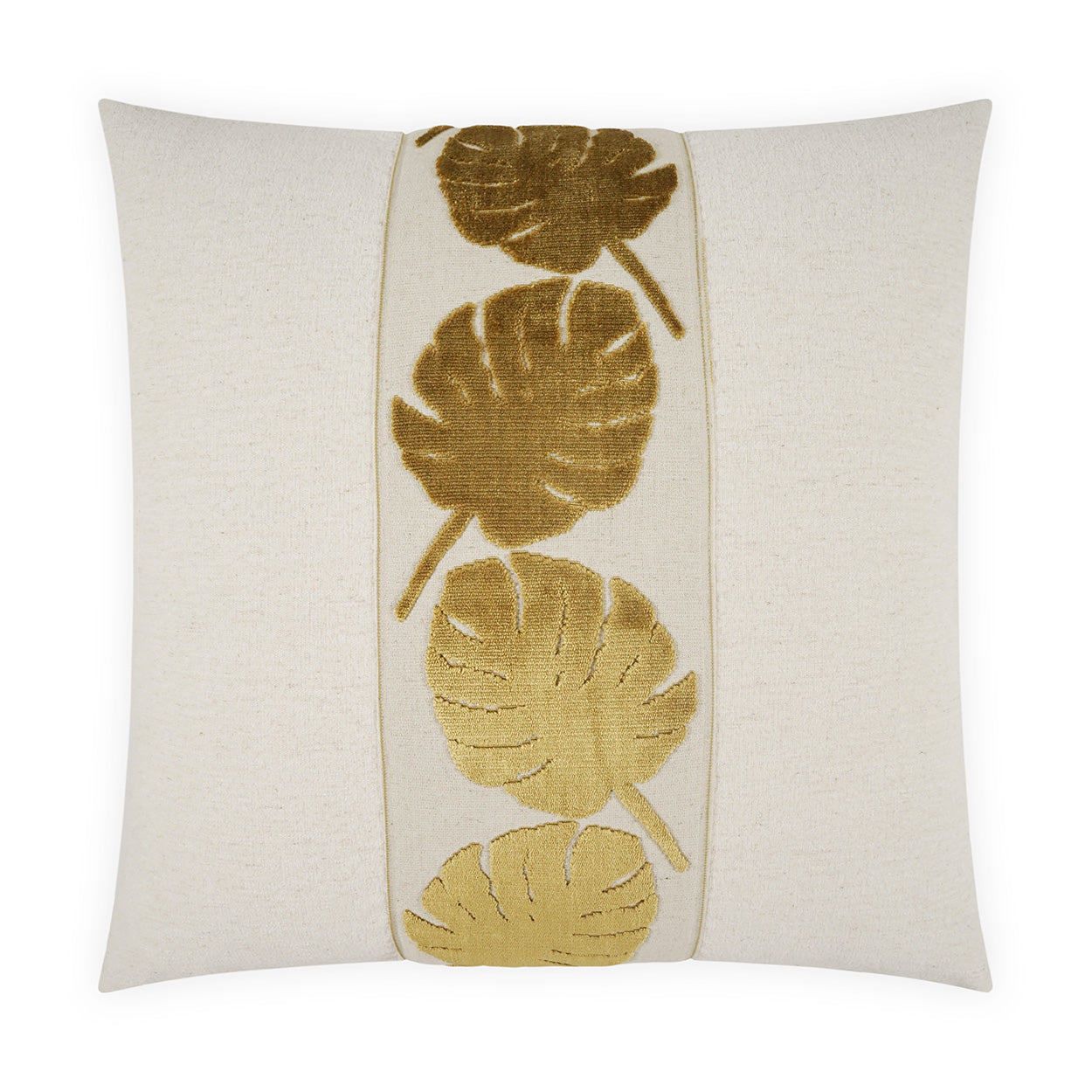 Palm Leaf Handcrafted Throw Pillow