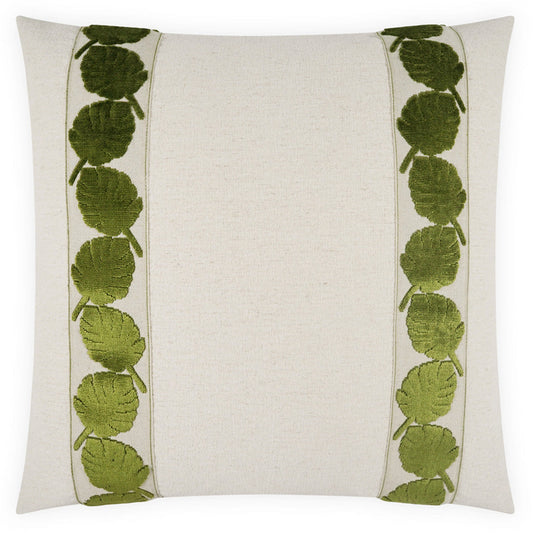 Palm Leaf Mini Handcrafted Throw Pillow