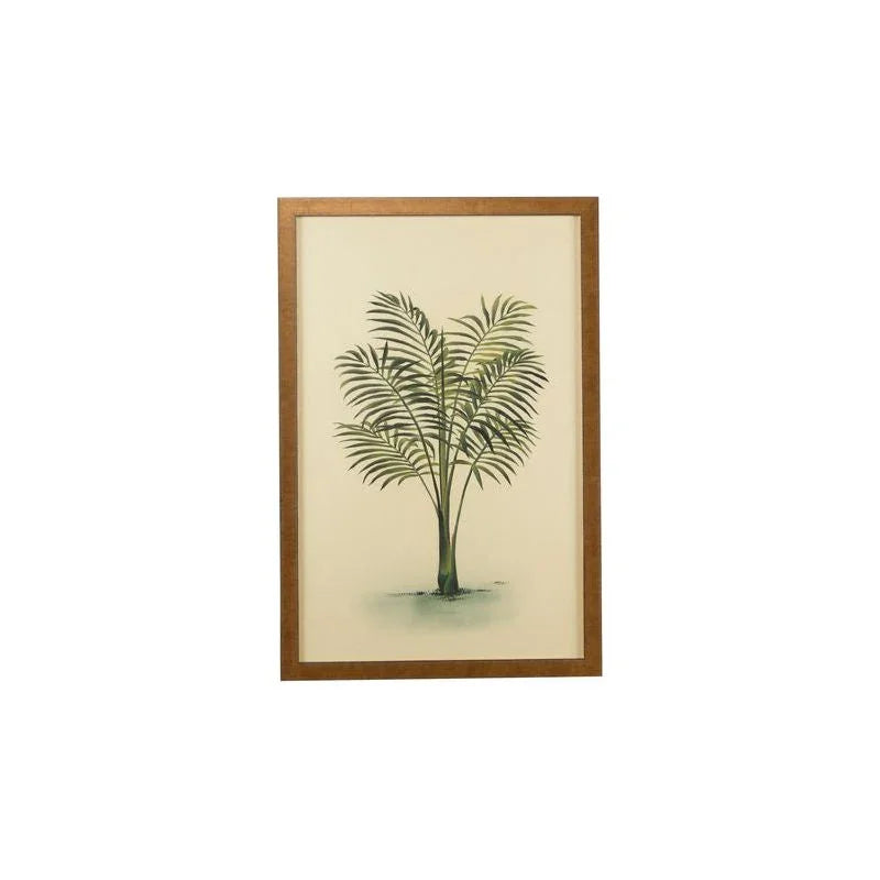 Palm Scratched Gold Frame Artwork-Framed Wall Art-Chelsea House-Palm I-LOOMLAN