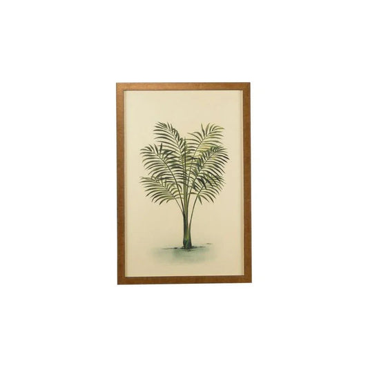 Palm Scratched Gold Frame Artwork-Framed Wall Art-Chelsea House-Palm I-LOOMLAN