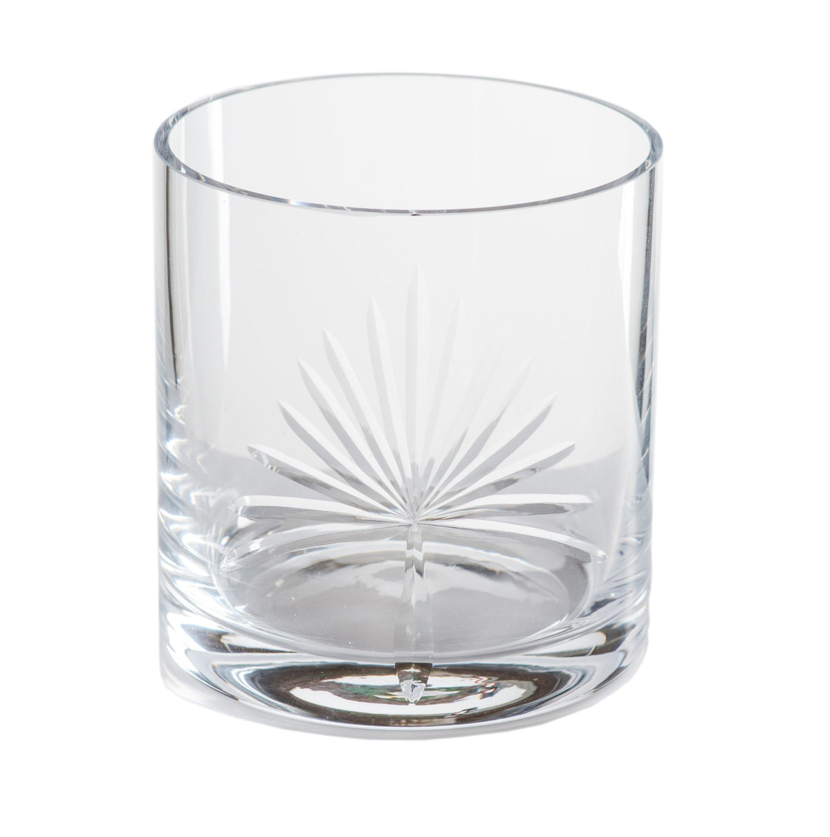Abigails Palmetto Double Old fashion Glass Wine Coaster 4PC