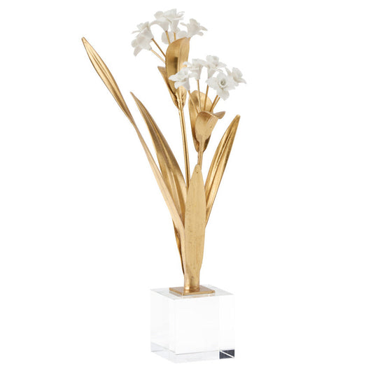 Paperwhite Porcelain Narcissus Sculpture