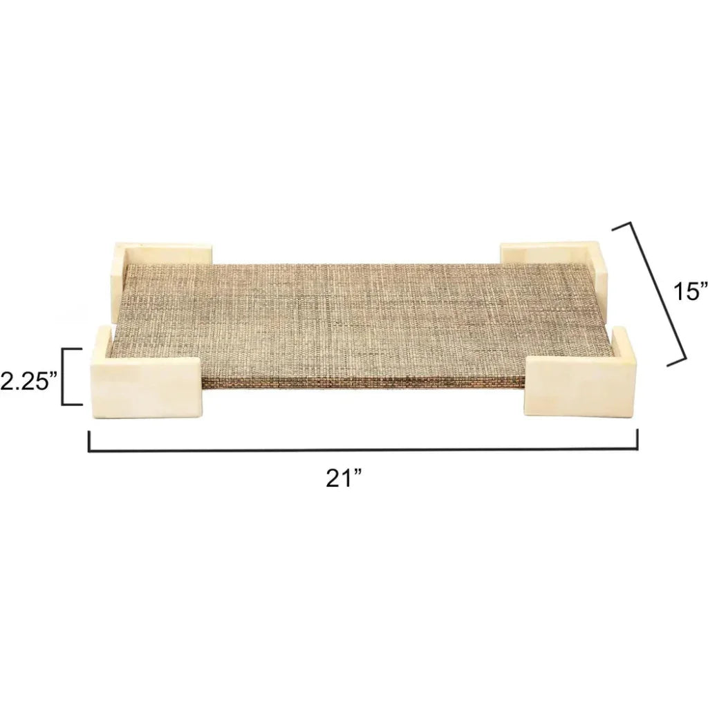 Paradise Bone Tray - LOOMLAN - Jamie Young - Trays