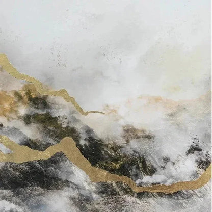 Paradise Found Luxe Wall Art Gold Leaf Accents - LOOMLAN - SUNPAN - Canvas Art