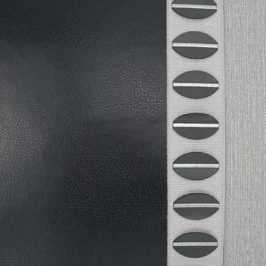 Paros Black Band Black Silver Large Throw Pillow Insert - LOOMLAN - D.V. Kap - Throw Pillows