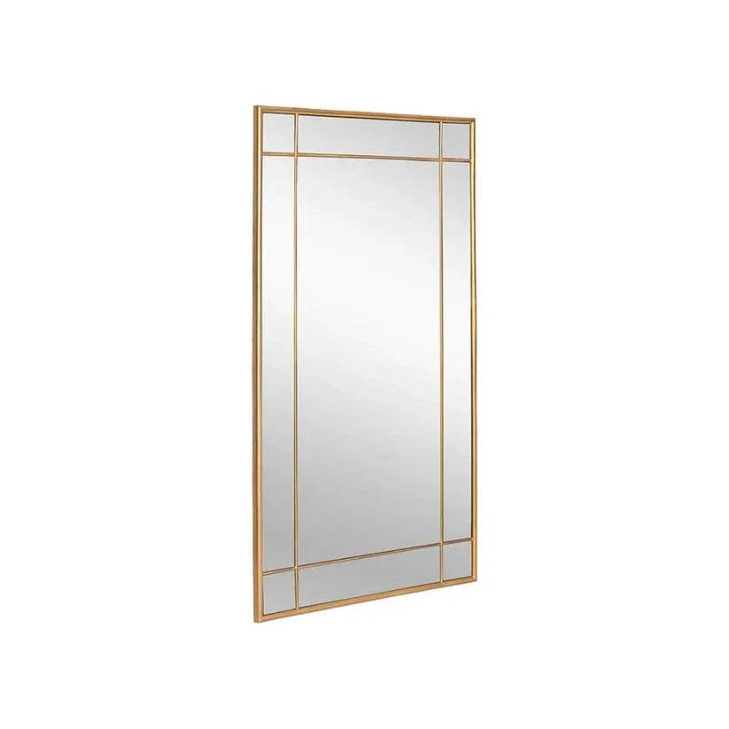 Pasadena Floor Mirror - Brass With Iron-Floor Mirrors-SUNPAN-LOOMLAN