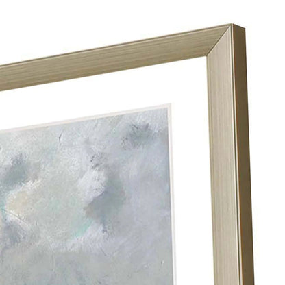 Passage Hand Assembled Blue Canvas Art 3PC