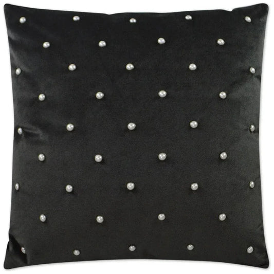 Pearlesque Charcoal Black Throw Pillow Insert - LOOMLAN - D.V. Kap - Throw Pillows
