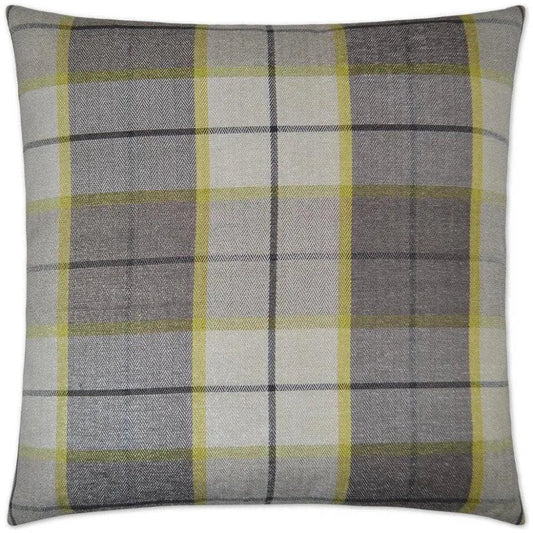 Penn Plaid Citrus Black Throw Pillow Insert - LOOMLAN - D.V. Kap - Throw Pillows