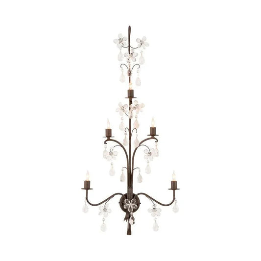 Perennial Iron Base Wall Sconce - LOOMLAN - Chelsea House - Wall Sconces
