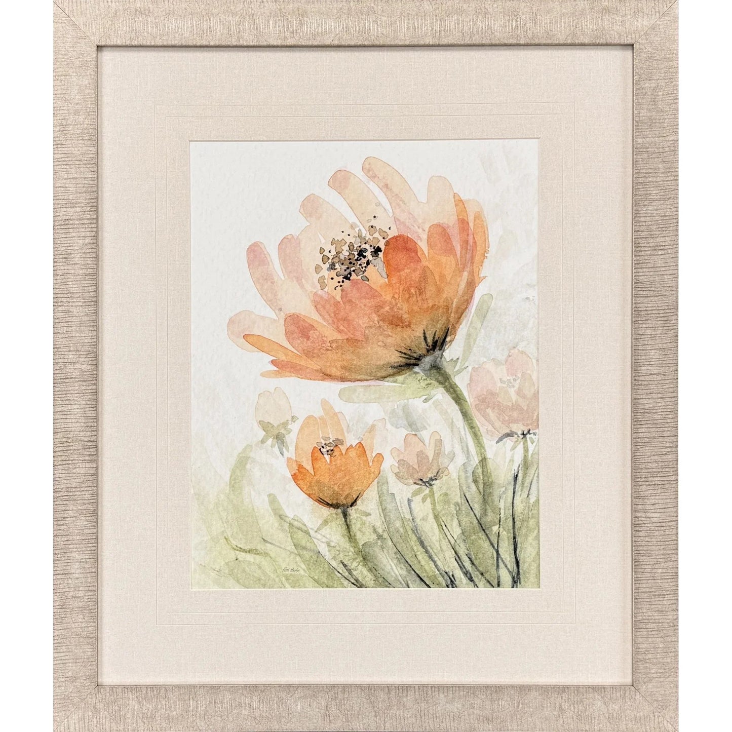 Perfect Poppies Orange Canvas Art
