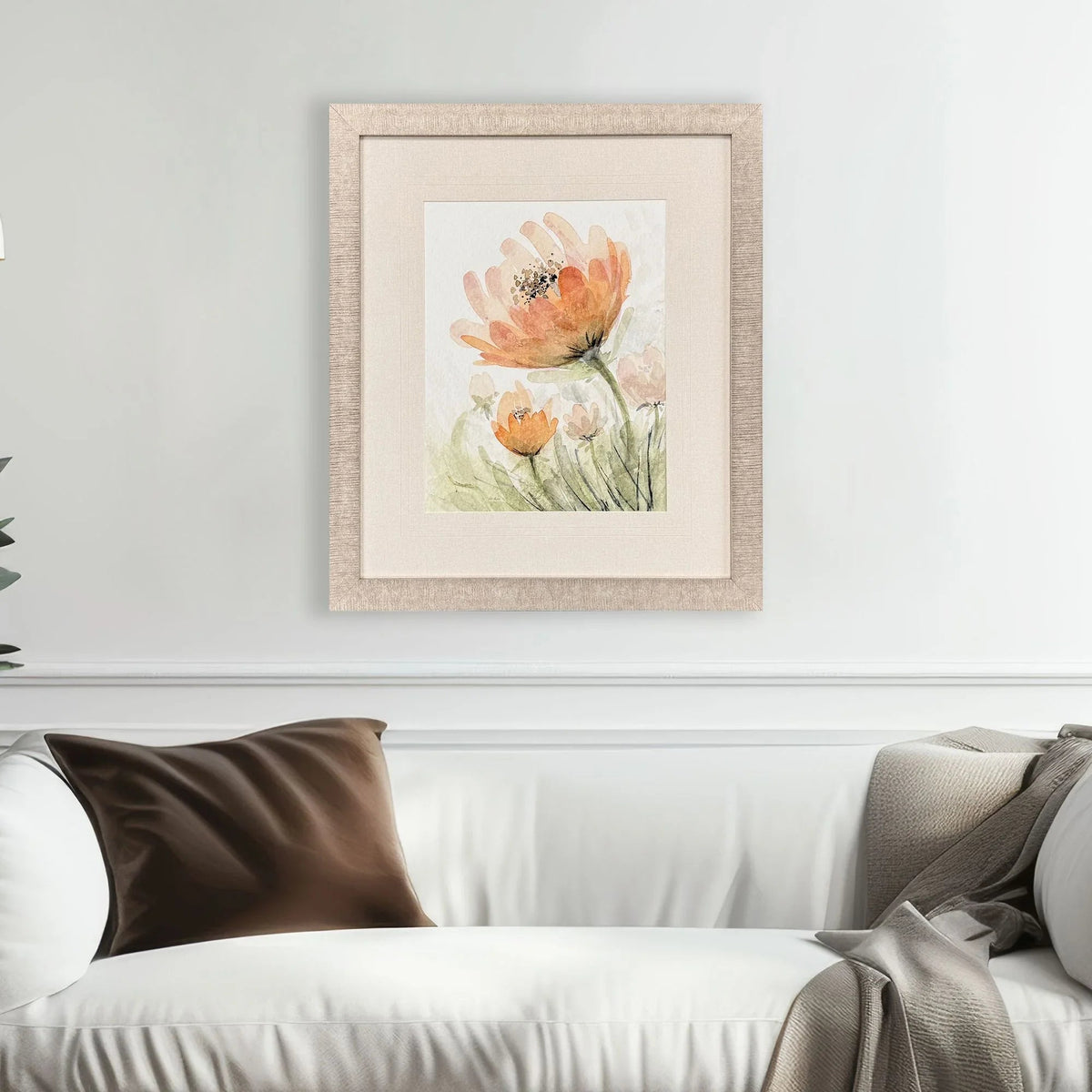Perfect Poppies Orange Framed Wall Art -- view 6