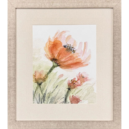 Perfect Poppies Orange Framed Wall Art